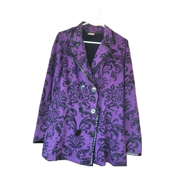 L.A Kitty jacket with leather piping - Picture 3 of 4